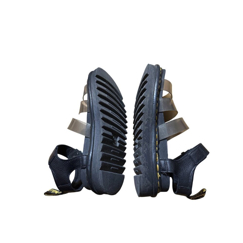 Dr. Martens Blaire Jelly Glitter Strappy Sandals Black Silver Platform size 7 - Picture 5 of 7